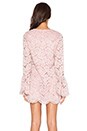 view 3 of 4 Rustam Lace Shift Dress in Pink Lace