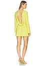 view 4 of 4 Angelie Dress in Chartreuse
