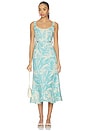 view 1 of 3 Kayleen Dress in Aqua Palm