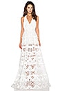 view 1 of 4 Nubia Open Back Crochet Dress in White Crochet