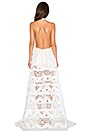 view 3 of 4 Nubia Open Back Crochet Dress in White Crochet