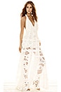 view 4 of 4 Nubia Open Back Crochet Dress in White Crochet