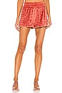 view 1 of 5 Matin Velour Shorts in Coral
