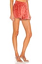view 2 of 5 Matin Velour Shorts in Coral