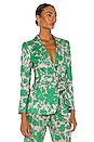 view 3 of 5 Kopar Blazer in Emerald Botanical