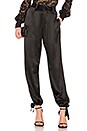 view 1 of 4 Lorin Satin Jogger in Black