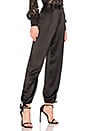 view 2 of 4 Lorin Satin Jogger in Black