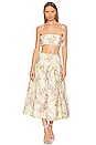 view 4 of 4 Phoebe Midi Skirt in Floral Embroidered