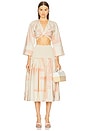 view 5 of 6 Arnette Skirt in Pink Brushstroke