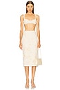 view 5 of 6 Torie Skirt in Ivory Raffia