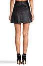 view 3 of 7 Hayes Croc A-Line Mini Skirt in Black Croc