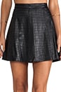 view 4 of 7 Hayes Croc A-Line Mini Skirt in Black Croc