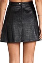view 6 of 7 Hayes Croc A-Line Mini Skirt in Black Croc