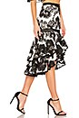view 2 of 4 Halima Lace Skirt in Black White Macrame