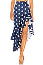 view 1 of 4 JUPE MIDI CAMEO in Blue Polka Dot
