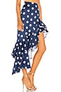 view 2 of 4 JUPE MIDI CAMEO in Blue Polka Dot