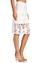 view 2 of 4 Larissa Lace Pencil Skirt in White Embroidered Lace