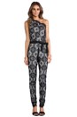 view 1 of 6 Blanchett One Shoulder Jumpsuit in Black Crochet
