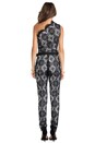 view 3 of 6 Blanchett One Shoulder Jumpsuit in Black Crochet
