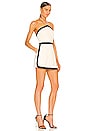 view 2 of 3 Andras Romper in Porcelain & Black