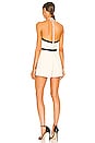 view 3 of 3 Andras Romper in Porcelain & Black