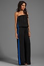 view 3 of 5 Zuri Strapless Jumpsuit en Black/Blue in Black & Blue