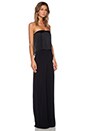 view 2 of 3 Vite Strapless Fringed Jumpsuit in Black