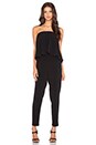 view 1 of 3 Esme Strapless Flounce Jumpsuit in Black