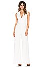 view 2 of 5 Amadeo Removable Cape Jumpsuit in White