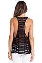 view 3 of 5 Brill Racerback Tank in Black Safari