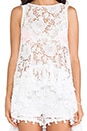 view 4 of 4 Wilde Open Back Crochet Top in White Crochet