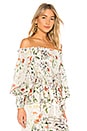 view 2 of 4 Elsa Top in Botanical Cream