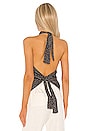 view 3 of 4 Vartan Top in Navy & Beige Dot