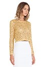 view 2 of 4 TOP CORTO ENCAJE LAIDEN in Floral Amber
