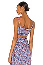 view 3 of 4 Radja Top in Azure Lilies