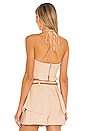 view 3 of 4 Addy Linen Twill Halter Top in Fawn