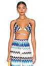 view 1 of 4 Sol Bra Top in Blue Waves