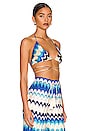 view 2 of 4 Sol Bra Top in Blue Waves