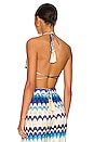 view 3 of 4 Sol Bra Top in Blue Waves