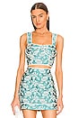 view 1 of 4 Vanish Top in Turquoise