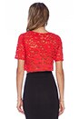 view 3 of 3 X REVOLVE Lisette Lace Crop Top in Red