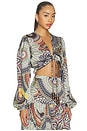 view 2 of 4 Colmar Top in Medallion Print