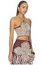 view 2 of 5 Gala Top in Brown Blossom