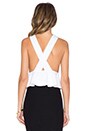 view 3 of 3 Sawyer Peplum Top in White