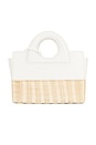 view 1 of 8 Penelope Petite Rattan Bag in Blanc