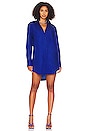 view 1 of 3 Clay Shirt Dress in Cobalt