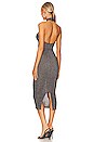 view 3 of 4 Oliver Midi Dress in Black & Silver