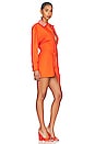 view 2 of 4 Phoebe Crystal Collar Mini Dress in Clementine