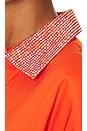 view 4 of 4 Phoebe Crystal Collar Mini Dress in Clementine