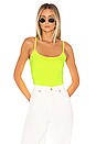 view 1 of 5 Elizabeth Bodysuit in Electric Yellow